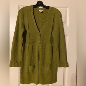 Lime green sweater. Size medium